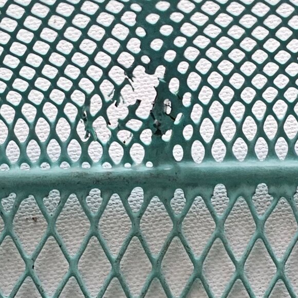 Electra Bike Bicycle Metal Basket Turquoise Green with Handle - Picture 7 of 7